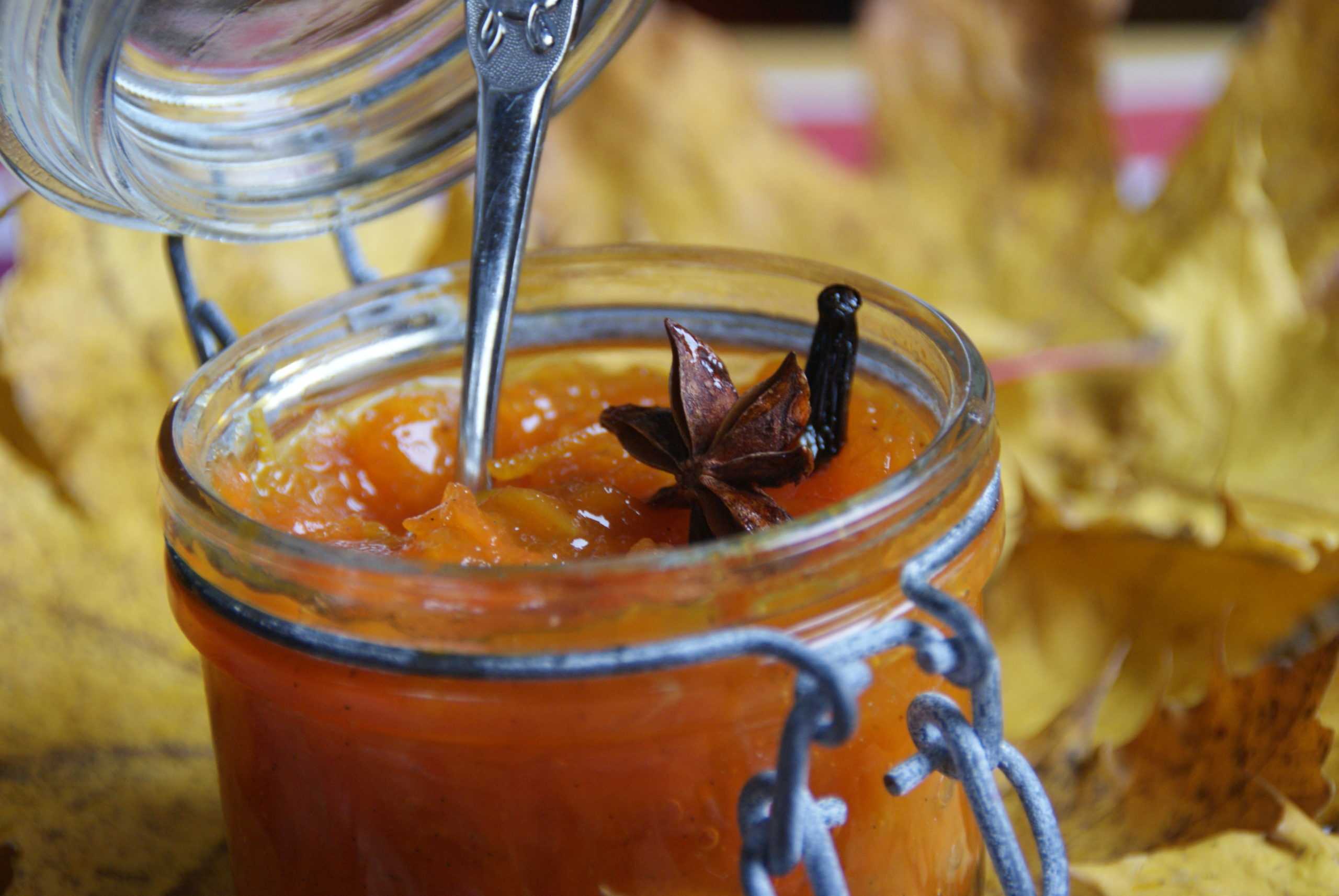 Confiture de Potiron à l’orange et aux Epices