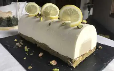 Bûche entremet citron et pistache (10 parts)