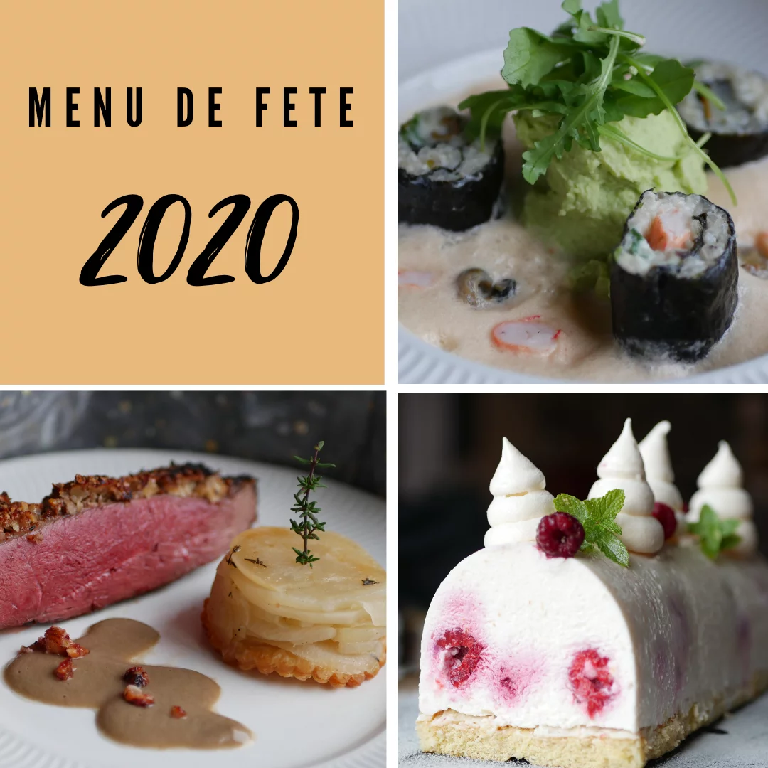 Menu de fete 2020 or