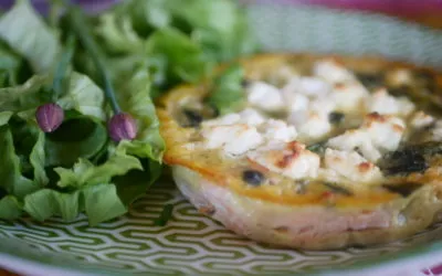 CLAFOUTIS Saumon, Epinards et Feta